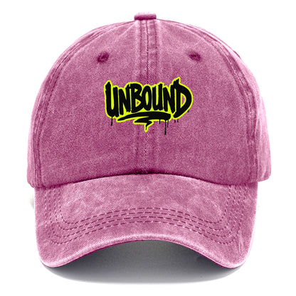 Bold typography design - "UNBOUND" - without limits, free from constraints - Classic Cap - Dusty Rose(Rose)