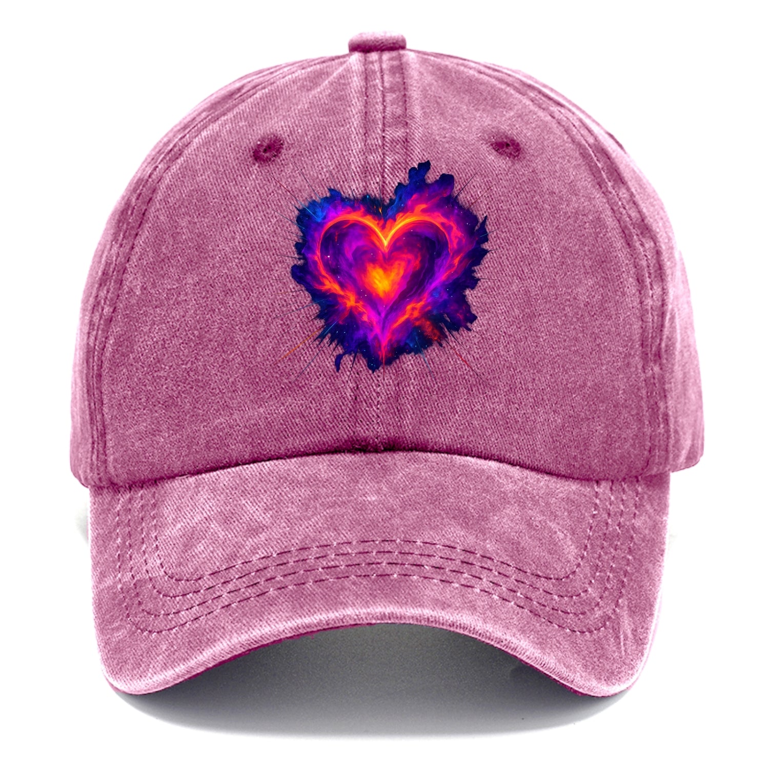 Heart Nebula - Cosmic heart-shaped nebul Classic Cap - Dusty Rose(Rose)
