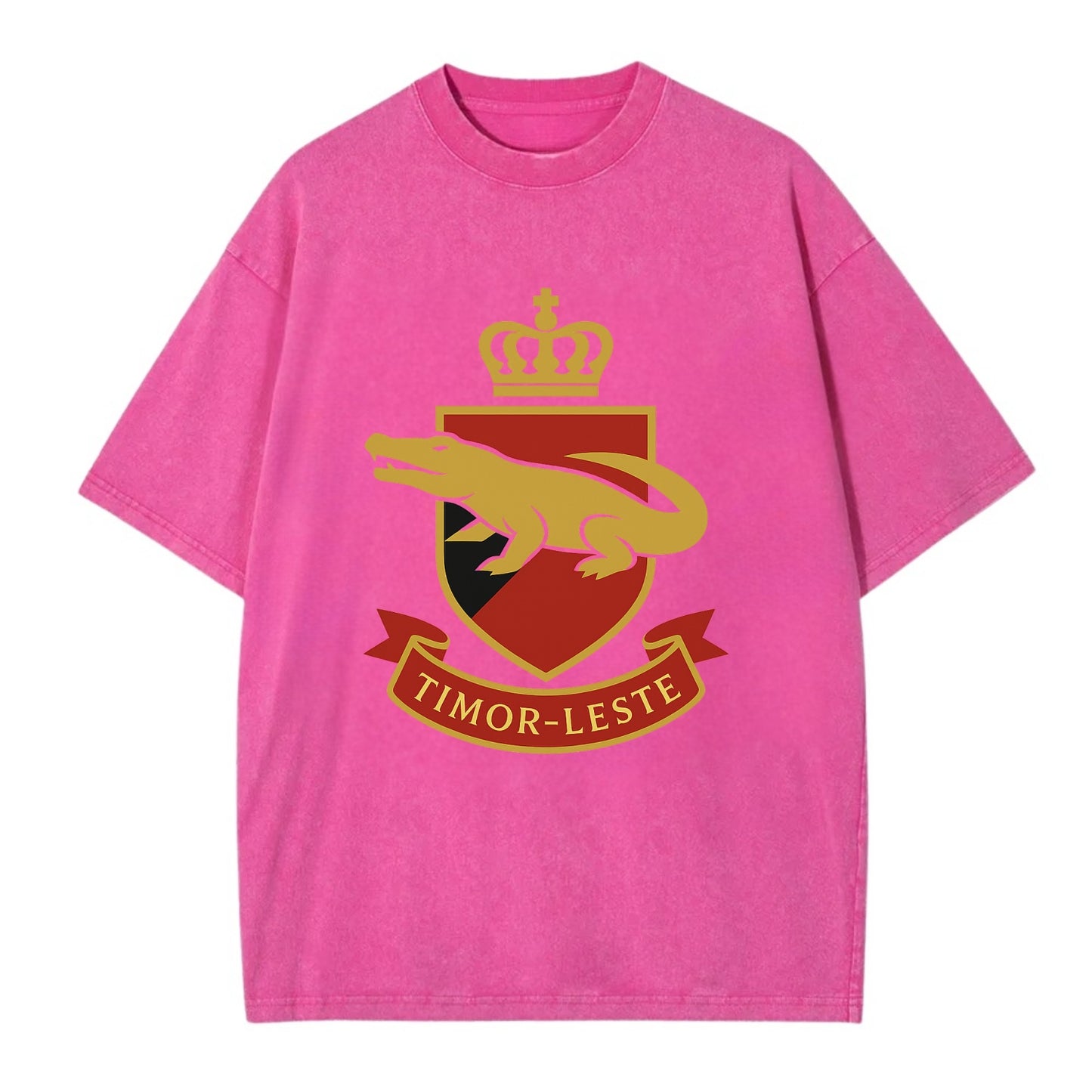 Timor-Leste Royal Logo  - Vintage T-shirt - Dusty Rose(Rose)