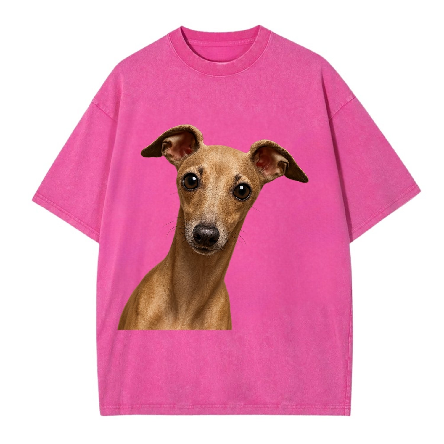 Italian Greyhound  - Vintage T-shirt - Dusty Rose(Rose)