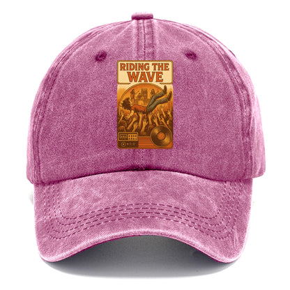 Crowd surfing at packed concert - "Riding the Wave" - concert energy - Classic Cap - Dusty Rose(Rose)