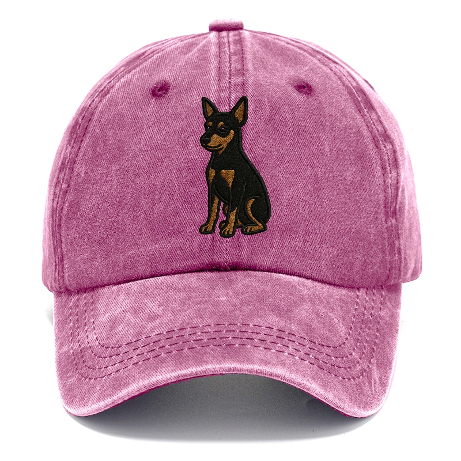 Miniature Pinscher - Black and tan sitti Classic Cap - Dusty Rose(Rose)
