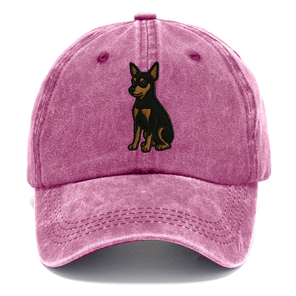 Miniature Pinscher - Black and tan sitti Classic Cap - Dusty Rose(Rose)