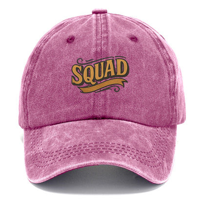 Bold typography design - "SQUAD" - your crew, your people - Classic Cap - Dusty Rose(Rose)