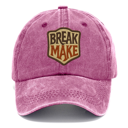 BREAK;MAKE THE RULES Rebel Red Snapback - Classic Cap - Dusty Rose(Rose)