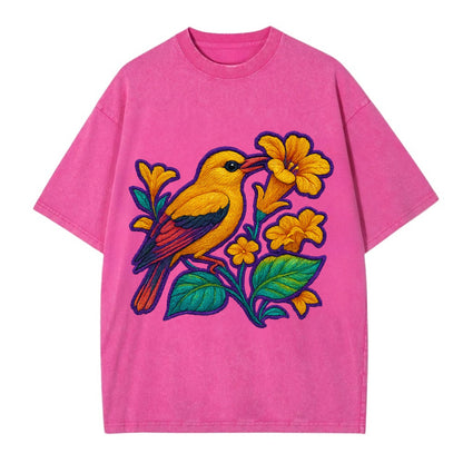 Golden Oriole - Vintage T-shirt - Dusty Rose(Rose)