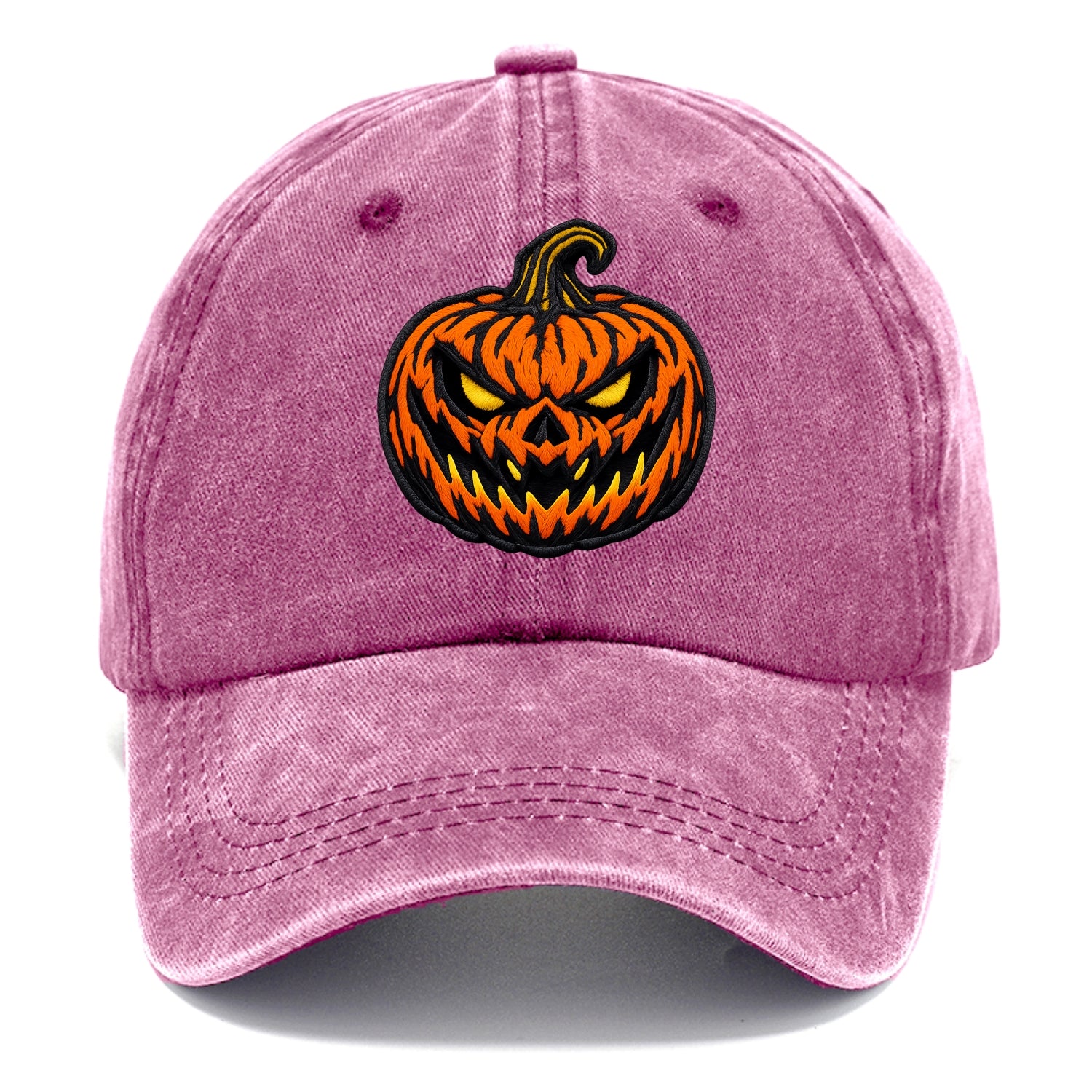 HALLOWEEN PUMPKIN - jack o lantern in orange and black , spooky - Classic Cap - Dusty Rose(Rose)