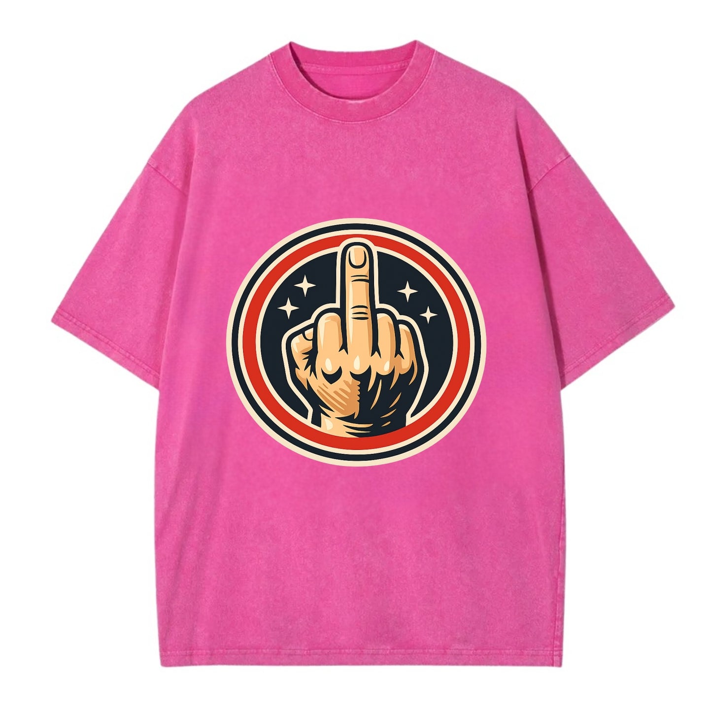 Defiant Spirit Emblem - Vintage T-shirt - Dusty Rose(Rose)