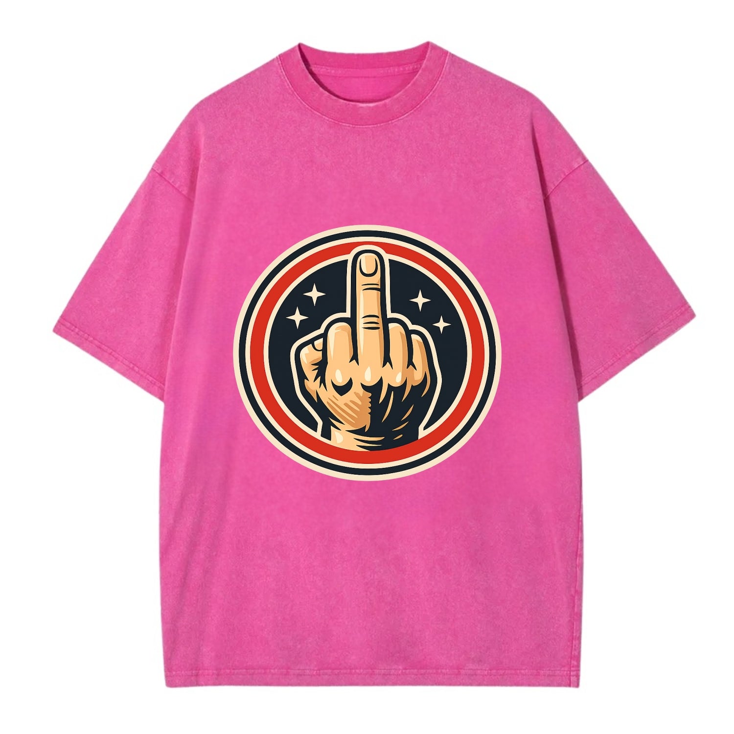 Defiant Spirit Emblem - Vintage T-shirt - Dusty Rose(Rose)