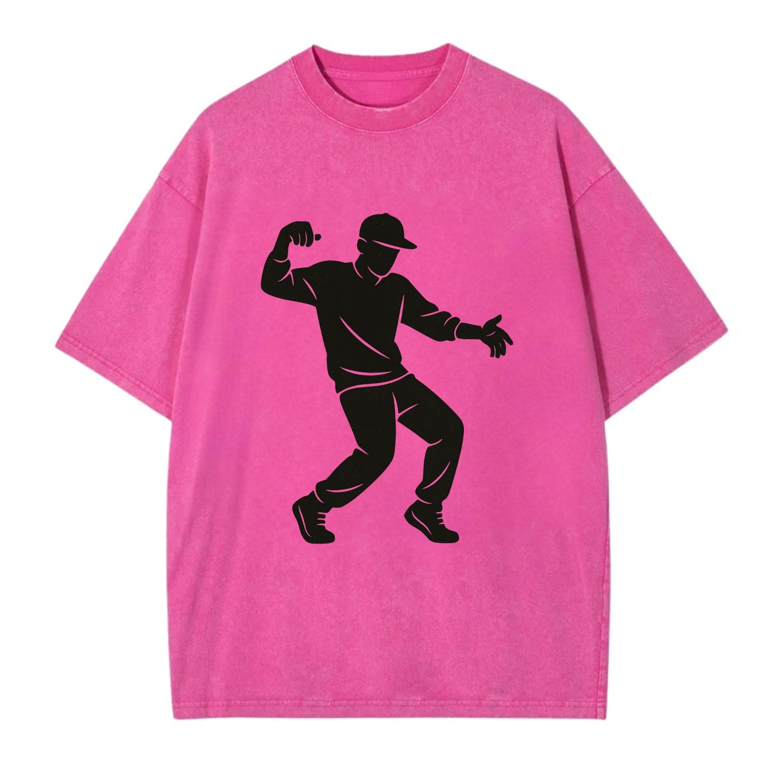 Hip-hop dancer popping and locking - Vintage T-shirt - Dusty Rose(Rose)