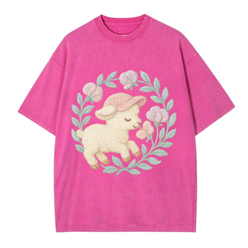 Lamb Sweet Peas - Vintage T-shirt