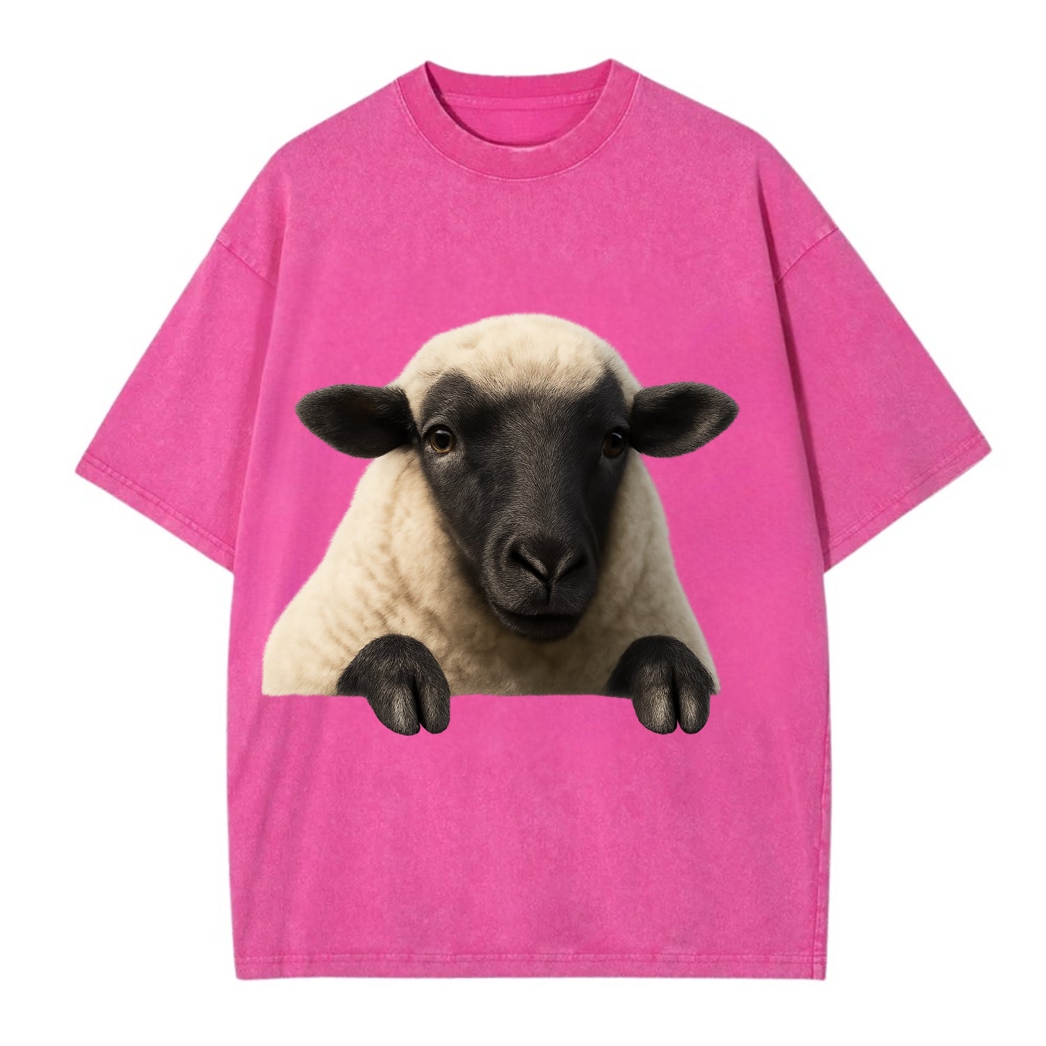Sheep  - Vintage T-shirt - Dusty Rose(Rose)