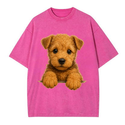 Lakeland Terrier  - Vintage T-shirt - Dusty Rose(Rose)
