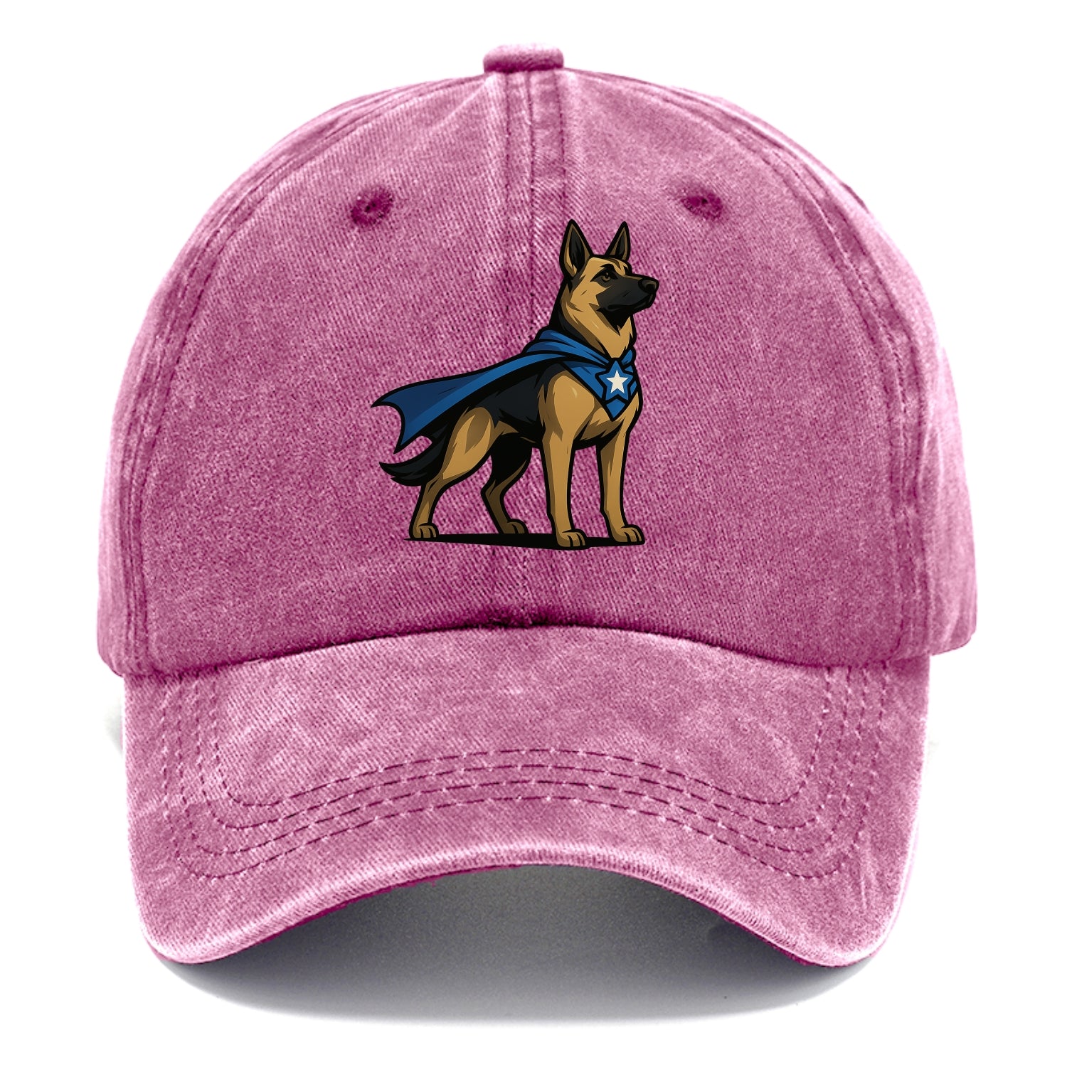 German Shepherd Patriotic Hero  - Classic Cap - Dusty Rose(Rose)