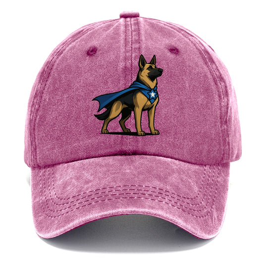 German Shepherd Patriotic Hero  - Classic Cap - Dusty Rose(Rose)