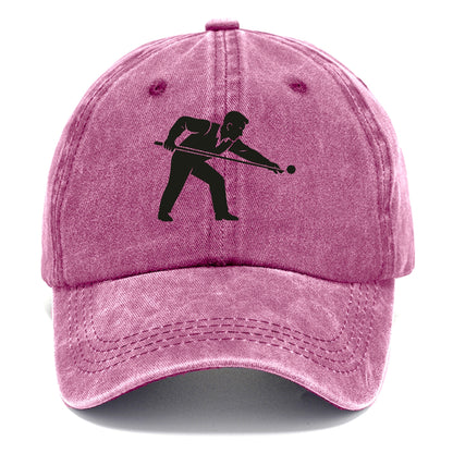 Pool player lining up shot - Classic Cap - Dusty Rose(Rose)
