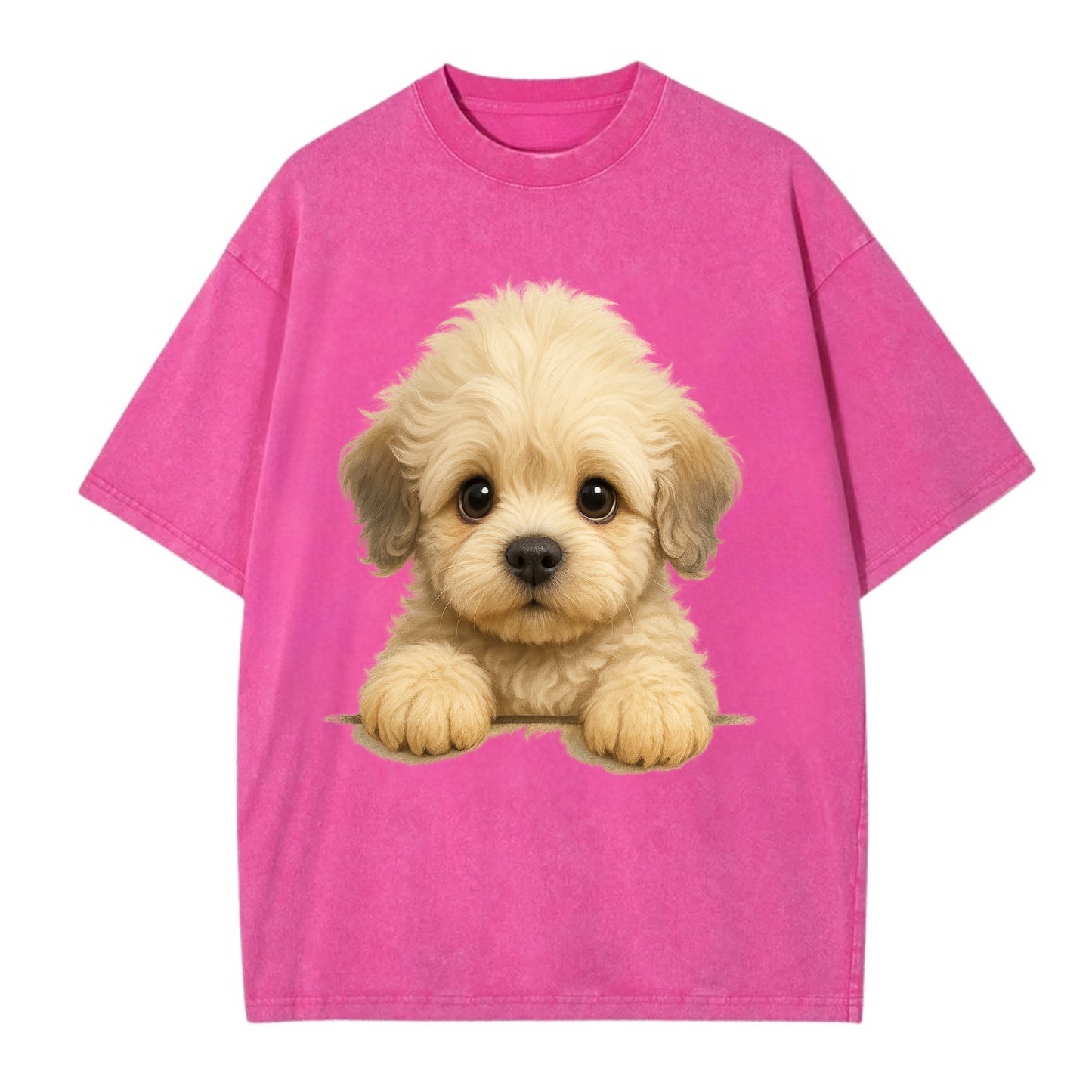 Dandie Dinmont Terrier  - Vintage T-shirt - Dusty Rose(Rose)