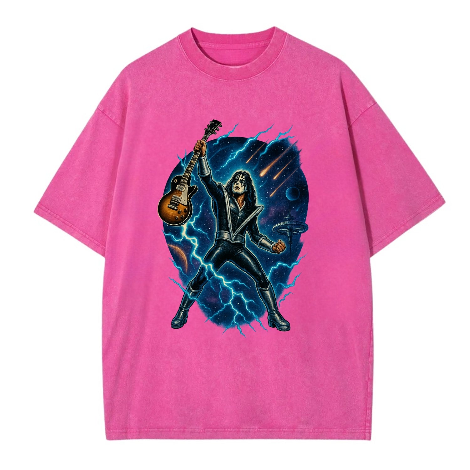 Ace Frehley Cosmic Solo - Vintage T-shirt - Dusty Rose(Rose)