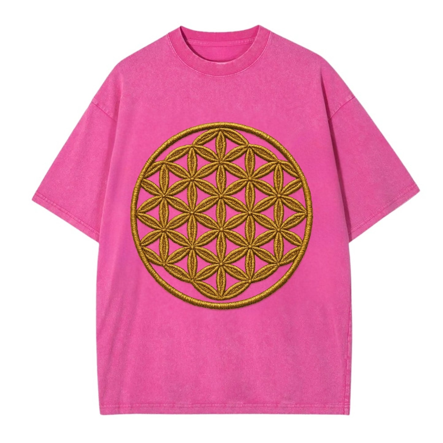 Flower of Life  - Vintage T-shirt - Dusty Rose(Rose)