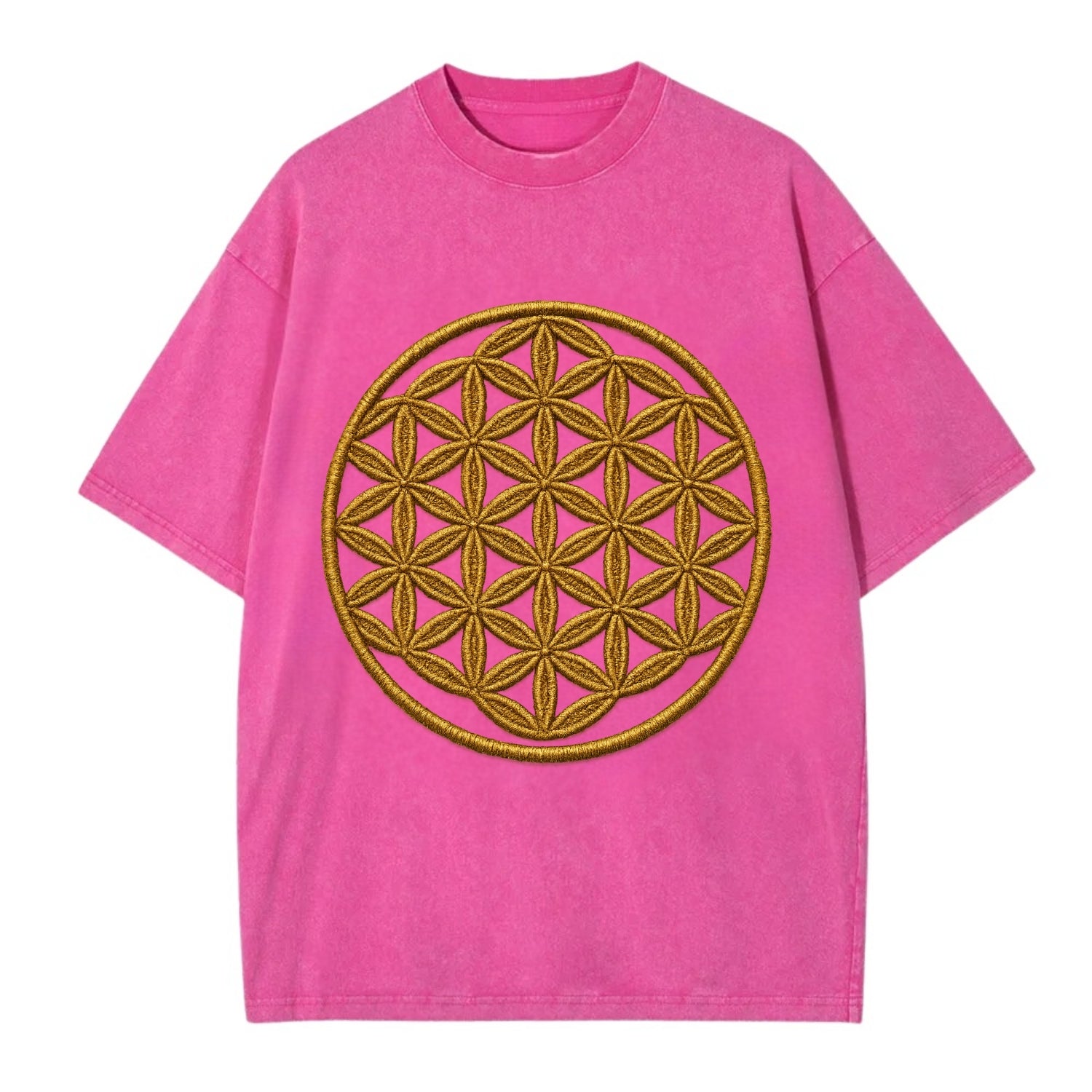 Flower of Life  - Vintage T-shirt - Dusty Rose(Rose)