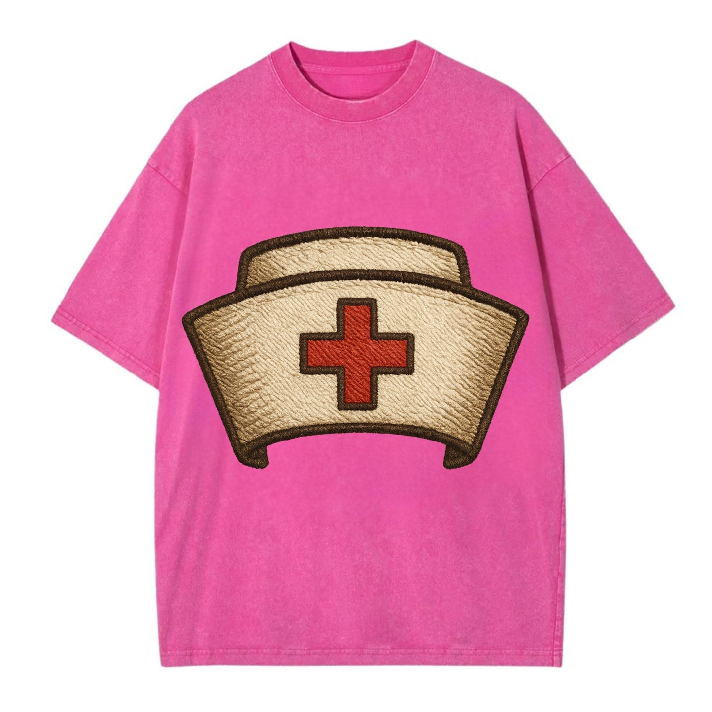 Nurse Cap  - Vintage T-shirt - Dusty Rose(Rose)