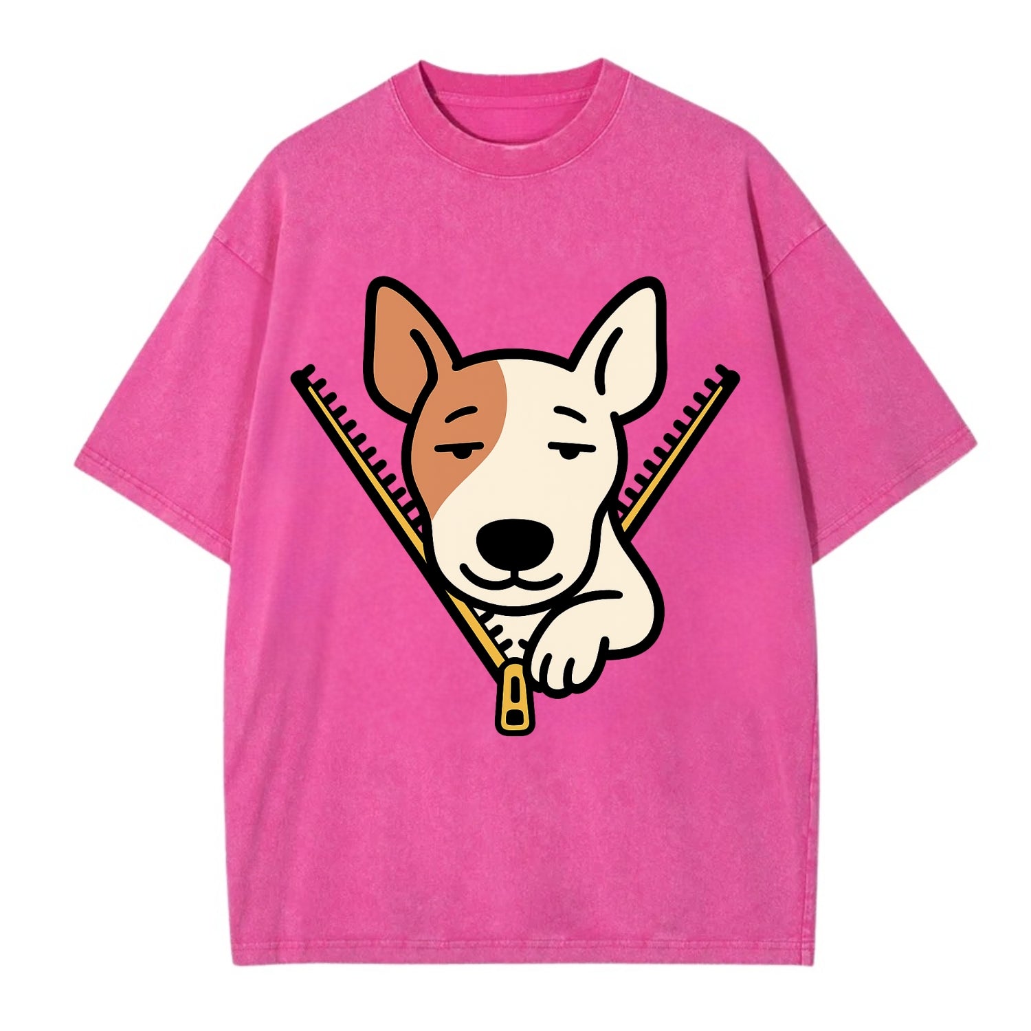 Bull Terrier - Vintage T-shirt - Dusty Rose(Rose)