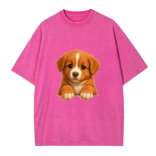 Nova Scotia Duck Tolling Retriever  - Vi - Vintage T-shirt - Dusty Rose(Rose)