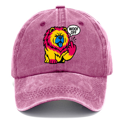 Chow Chow with lion mane and blue-black tongue, fluffy dignified paw up with sass - Classic Cap - Dusty Rose(Rose)