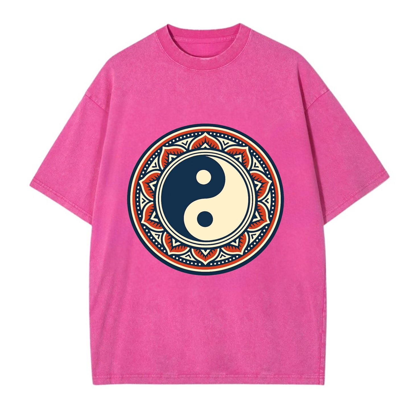 Harmony of Balance - Vintage T-shirt - Dusty Rose(Rose)