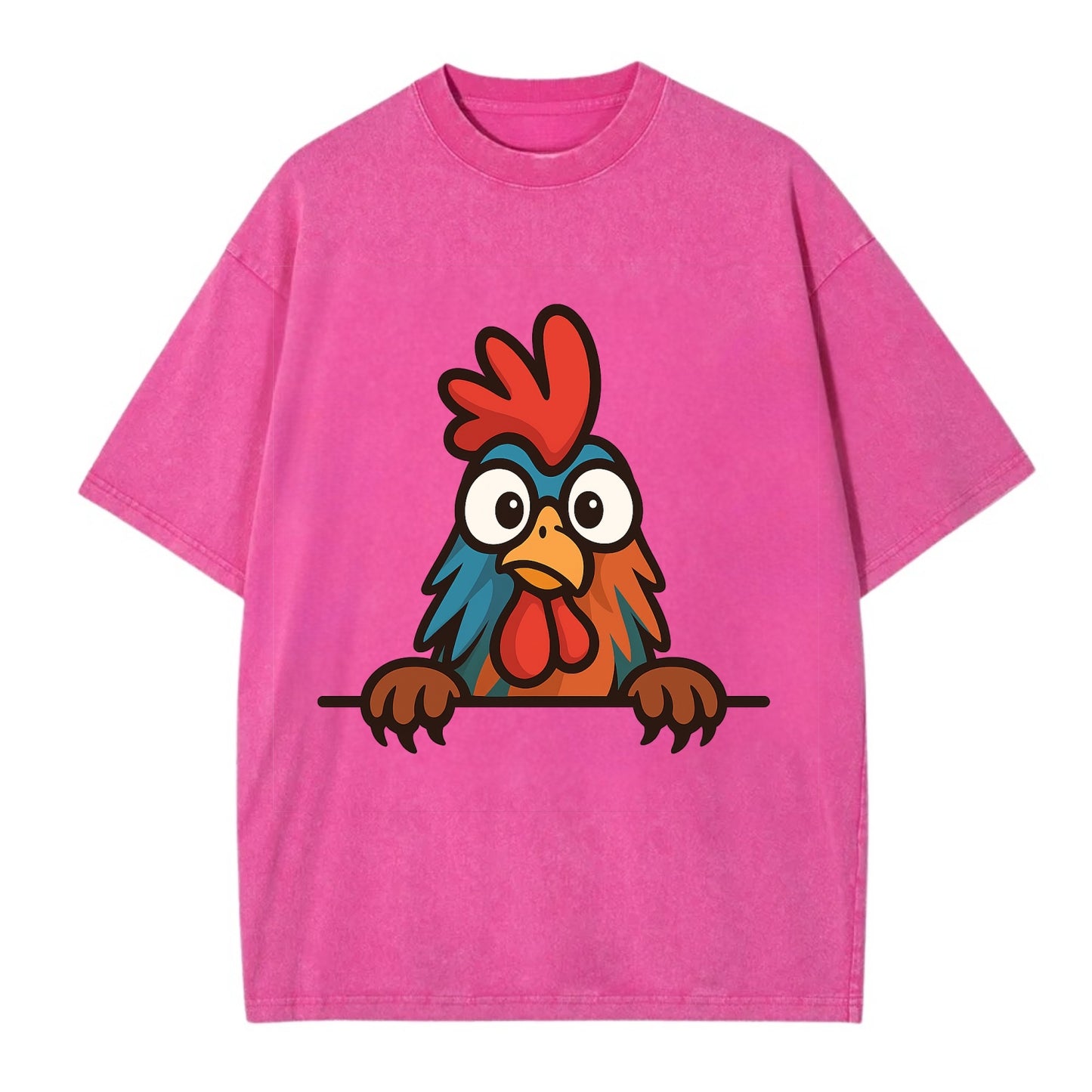 Rooster  - Vintage T-shirt - Dusty Rose(Rose)
