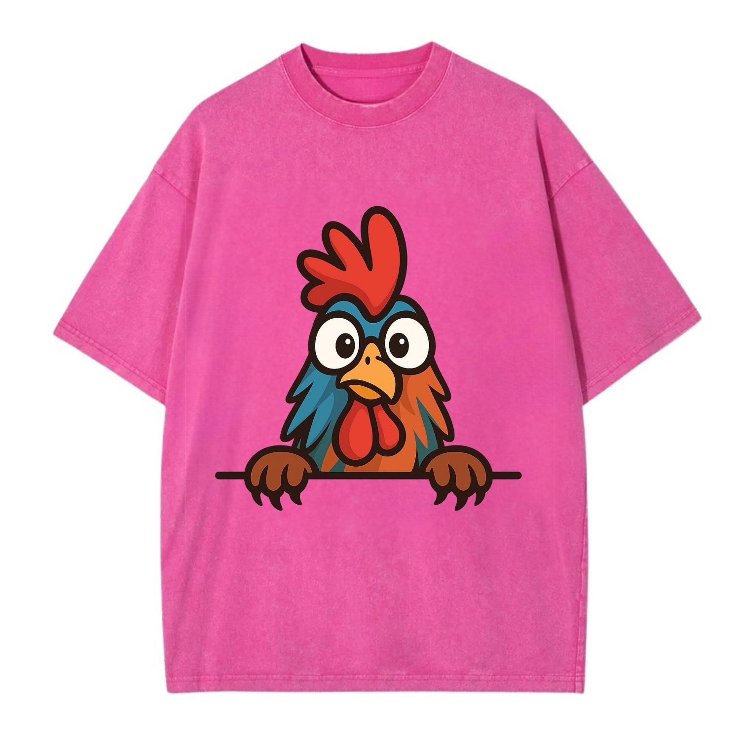 Rooster  - Vintage T-shirt - Dusty Rose(Rose)