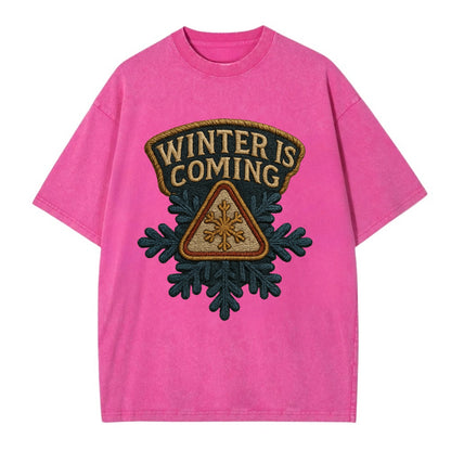 Winter Is Coming  - Vintage T-shirt - Dusty Rose(Rose)