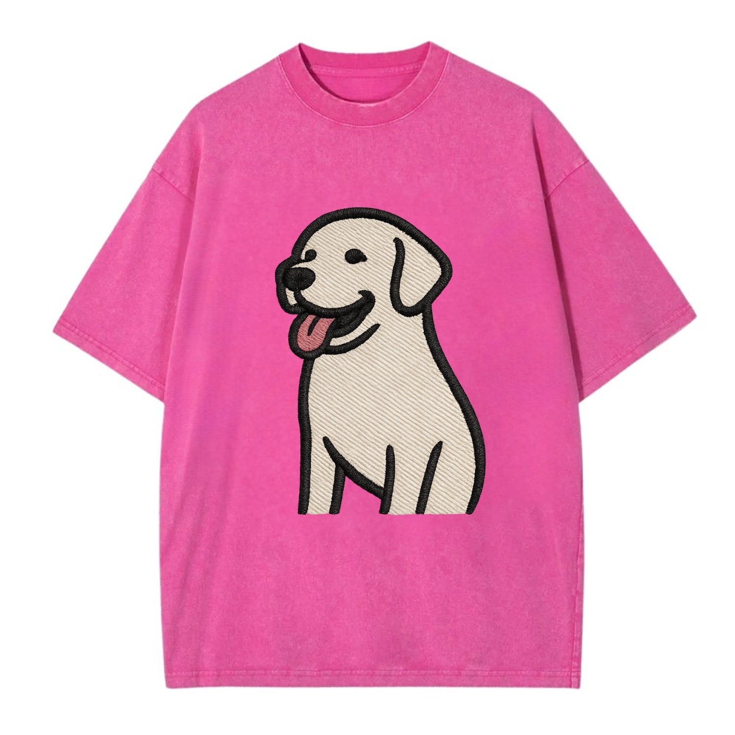 Labrador - Happy panting expression - Vi Vintage T-shirt - Dusty Rose(Rose)