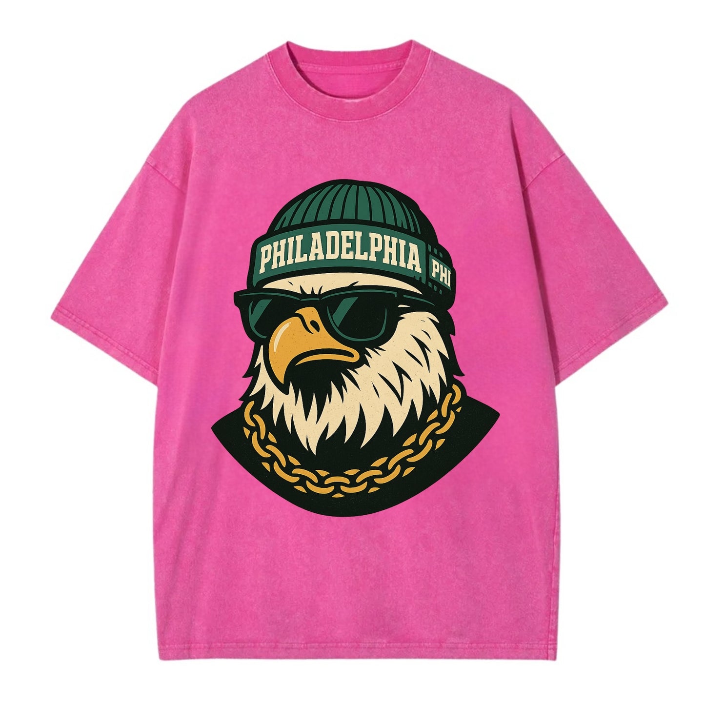 "eagle" "philadelphia" "phi" "green" "us East" - Vintage T-shirt - Dusty Rose(Rose)