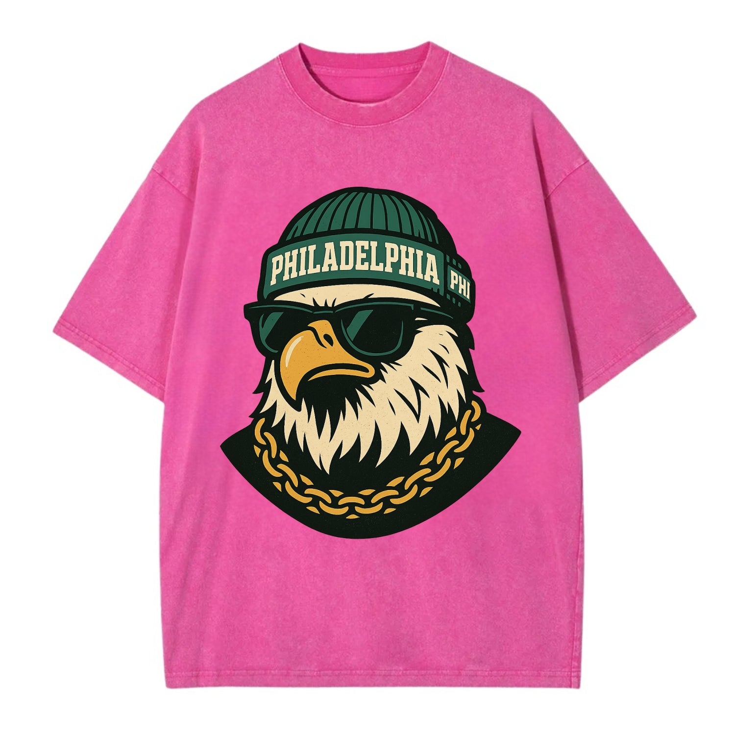 "eagle" "philadelphia" "phi" "green" "us East" - Vintage T-shirt - Dusty Rose(Rose)