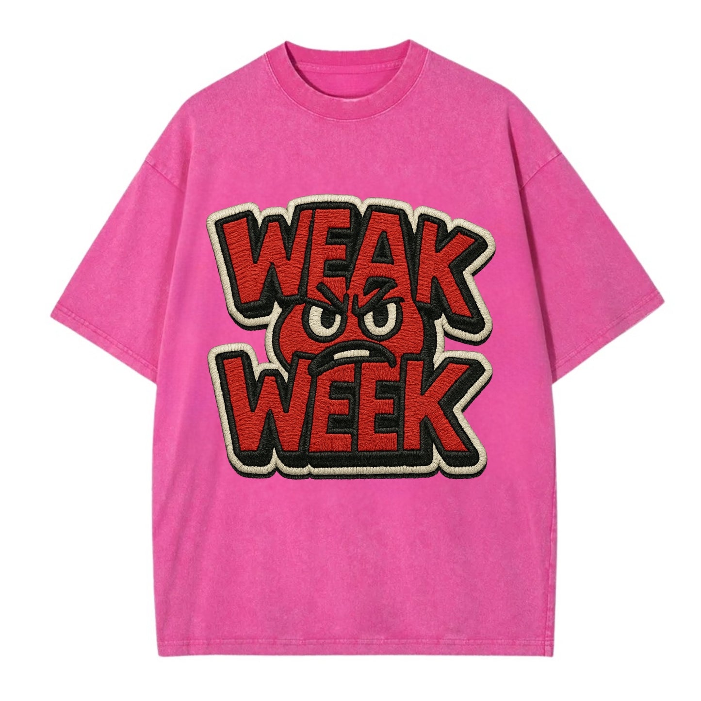 WEAK;WEEK WARRIOR Monday Blue Cap - Vintage T-shirt - Dusty Rose(Rose)