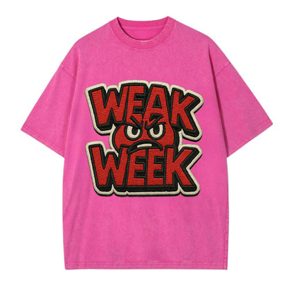 WEAK;WEEK WARRIOR Monday Blue Cap - Vintage T-shirt - Dusty Rose(Rose)
