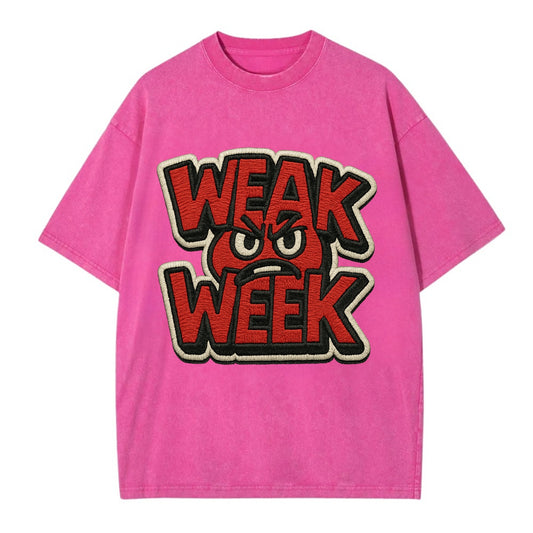 WEAK;WEEK WARRIOR Monday Blue Cap - Vintage T-shirt - Dusty Rose(Rose)