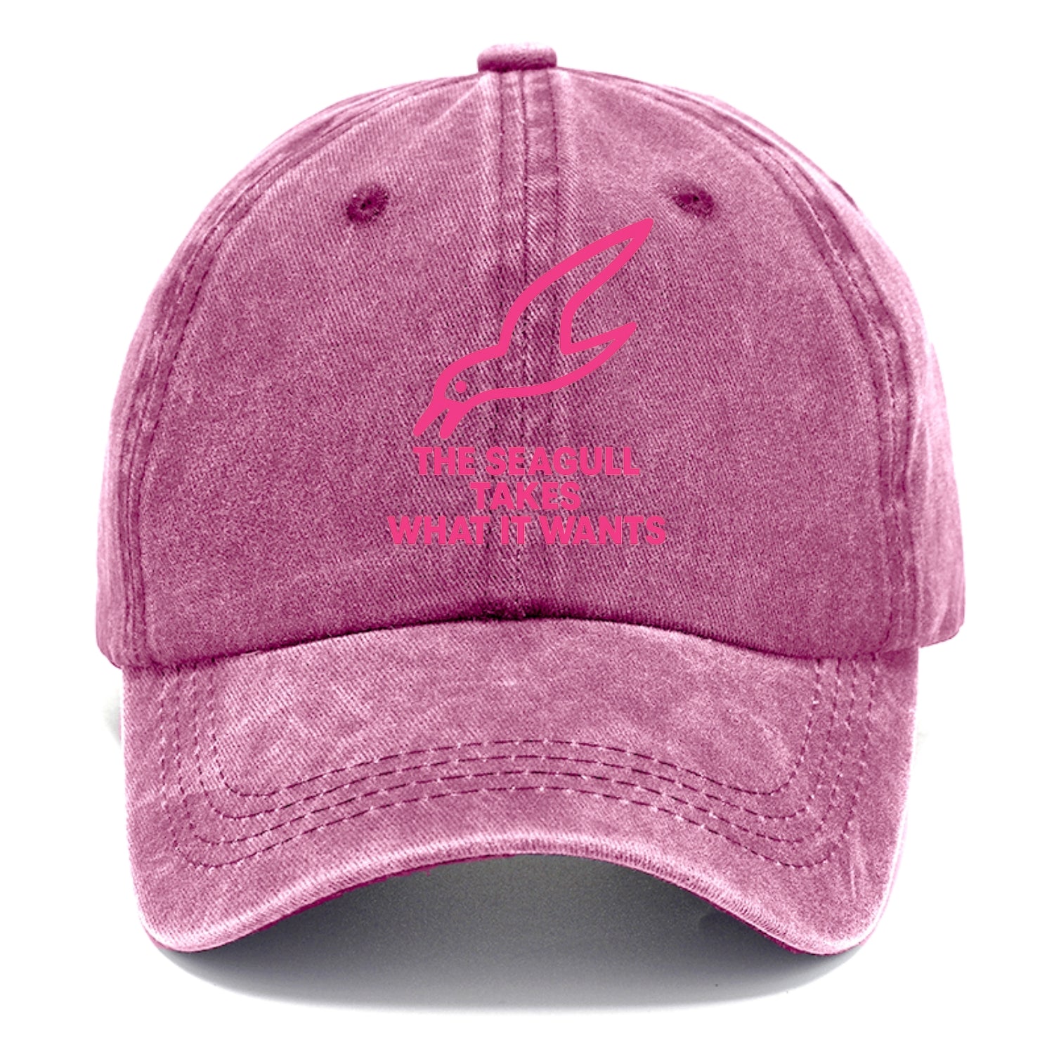 THE SEAGULL TAKES WHAT IT WANTS | Aggressive seagull diving down - Classic Cap - Dusty Rose(Rose)