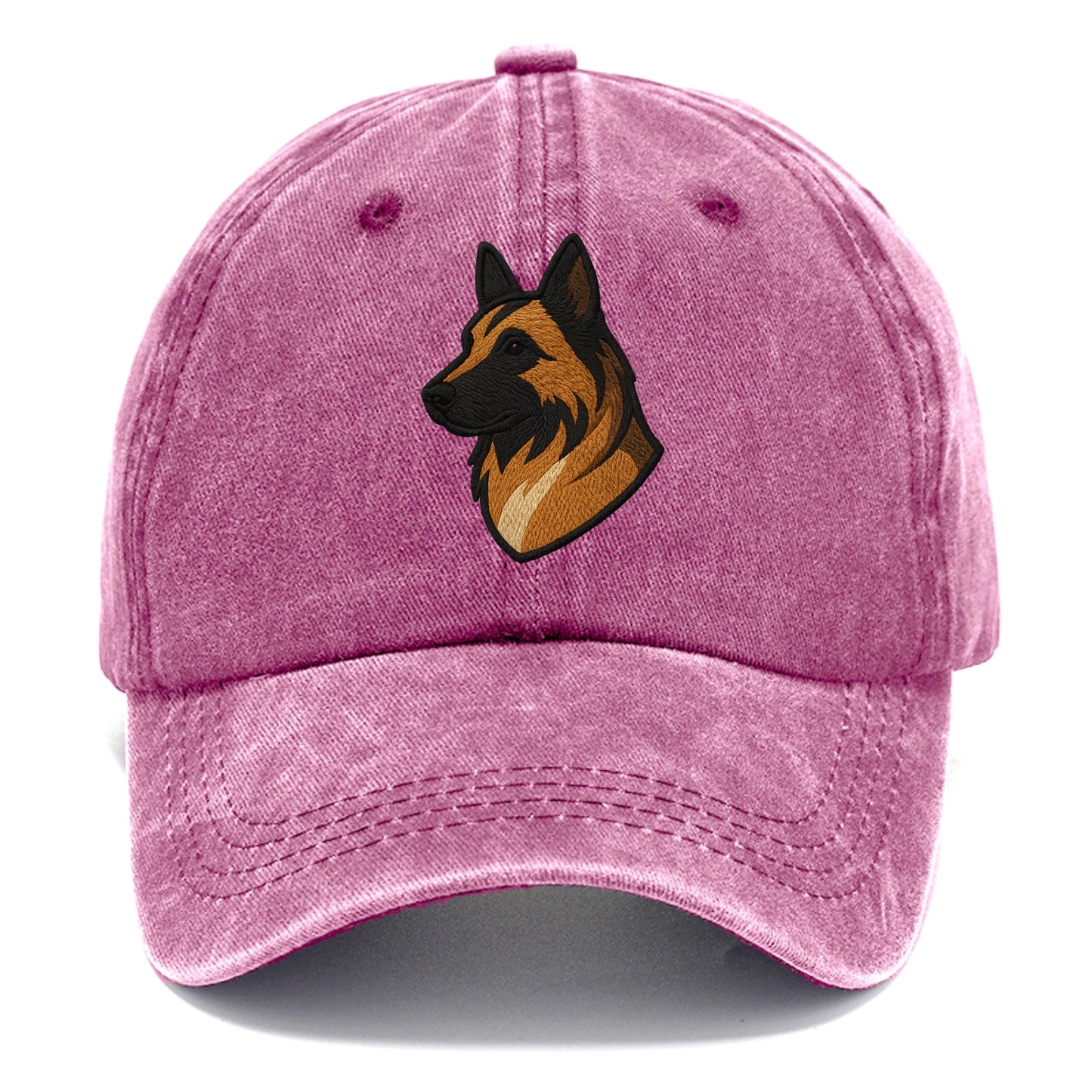 Belgian Tervuren - Fawn with black overlay embroidered design - Classic Cap - Dusty Rose(Rose)