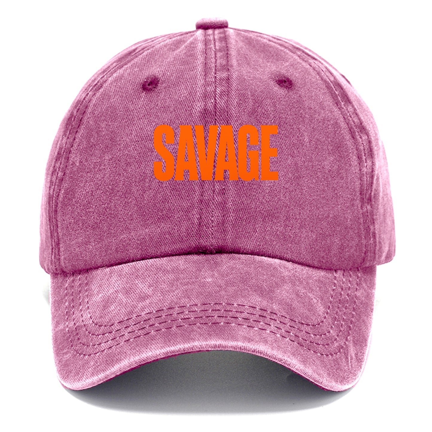 Bold typography design - "SAVAGE" - fierce attitude, taking no prisoners - Classic Cap - Dusty Rose(Rose)
