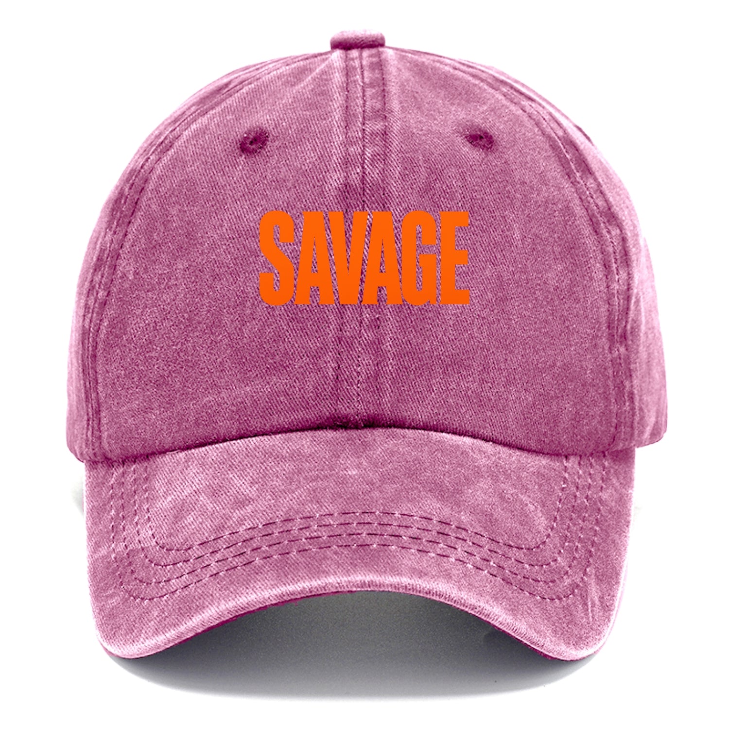 Bold typography design - "SAVAGE" - fierce attitude, taking no prisoners - Classic Cap - Dusty Rose(Rose)