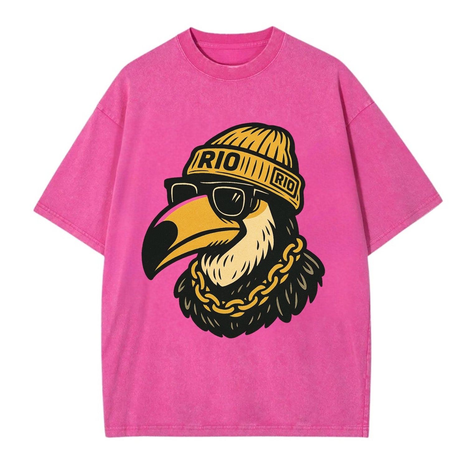 Rio Toucan - Vintage T-shirt - Dusty Rose(Rose)