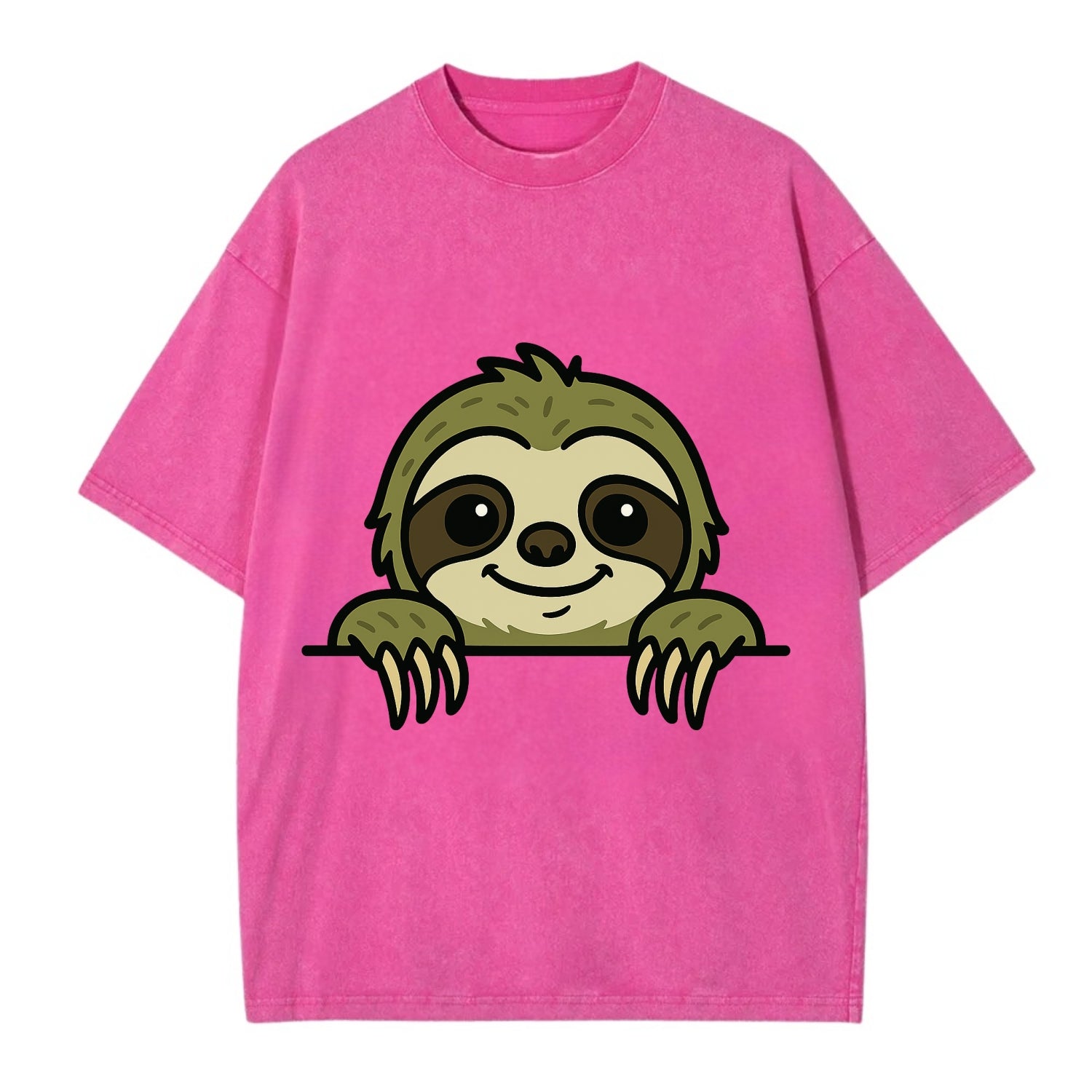 Sloth  - Vintage T-shirt - Dusty Rose(Rose)