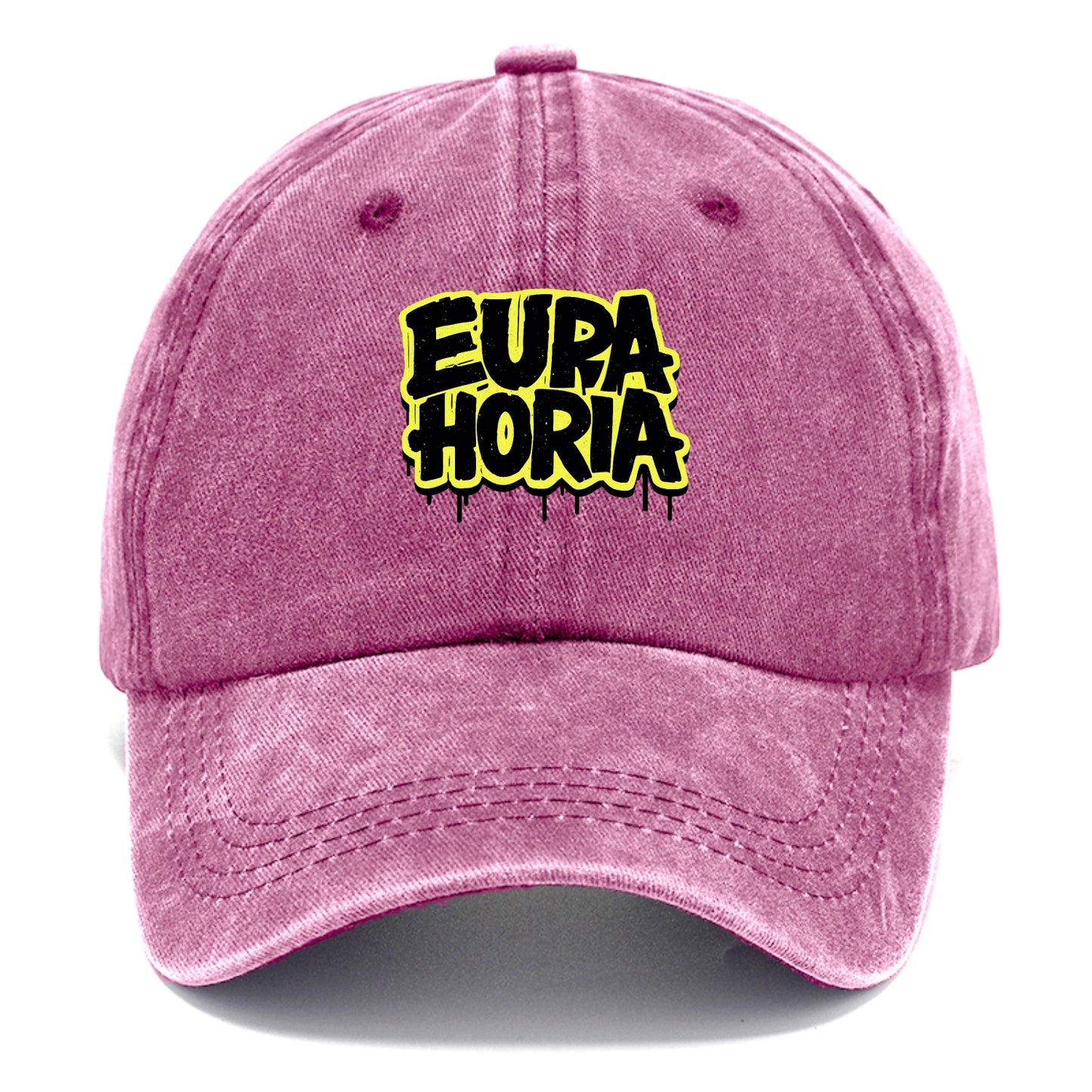 Bold typography design - "EUPHORIA" - intense happiness, ecstasy - Classic Cap - Dusty Rose(Rose)