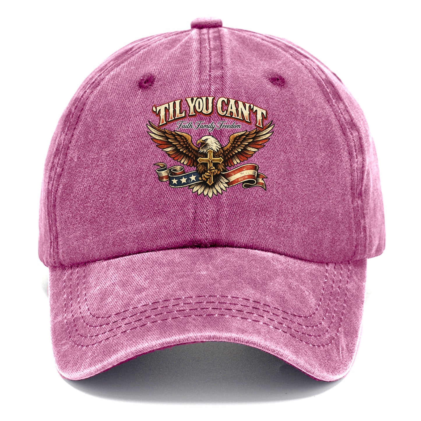 Til You Cant - Eagle Faith Freedom - Classic Cap - Dusty Rose(Rose)