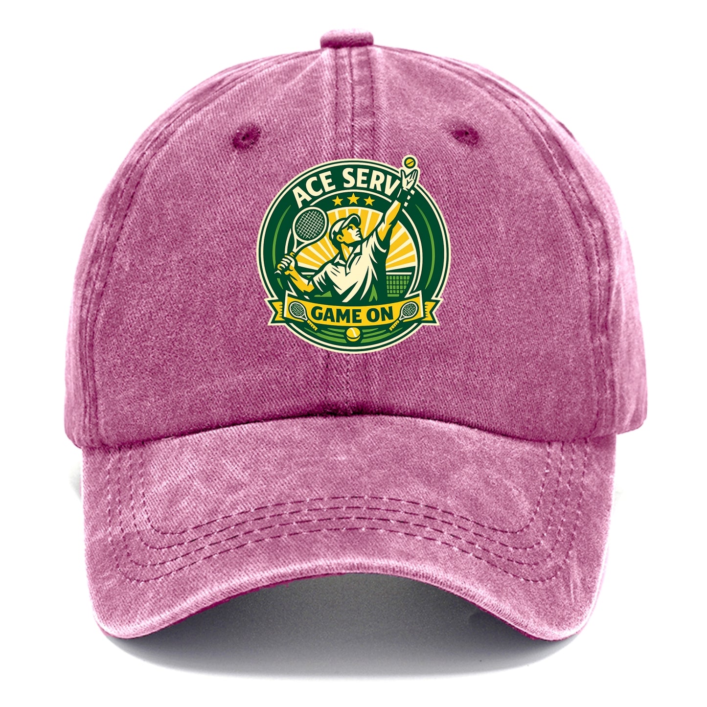 Serving Ace Emblem - Classic Cap - Dusty Rose(Rose)