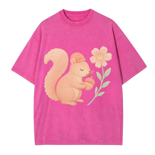 Coral Squirrel - Vintage T-shirt