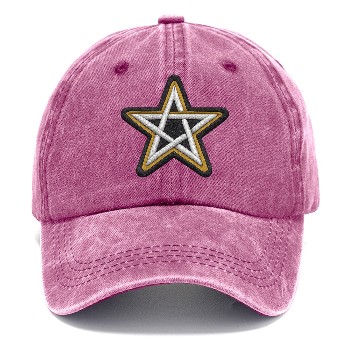 PENTAGRAM STAR - five point star in silver , protection - Classic Cap - Dusty Rose(Rose)