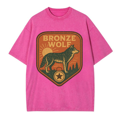 Bronze Wolf Medal  - Vintage T-shirt - Dusty Rose(Rose)